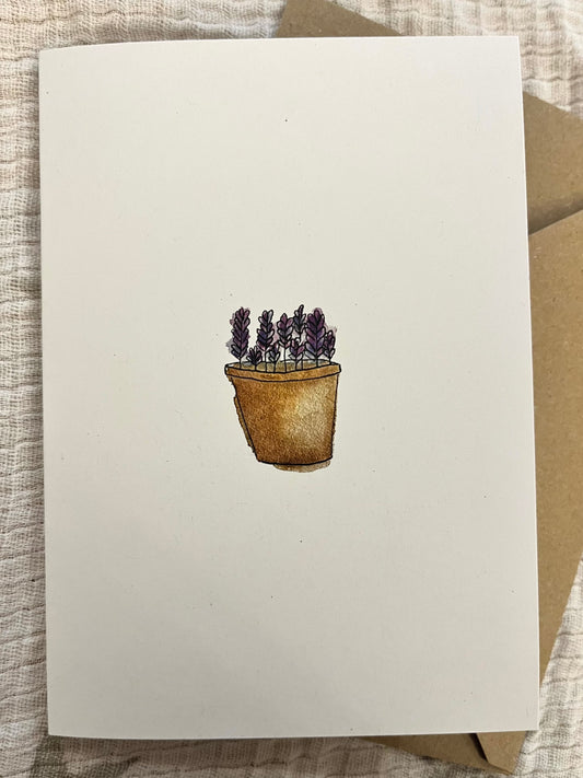 Greetings Card - Lavender